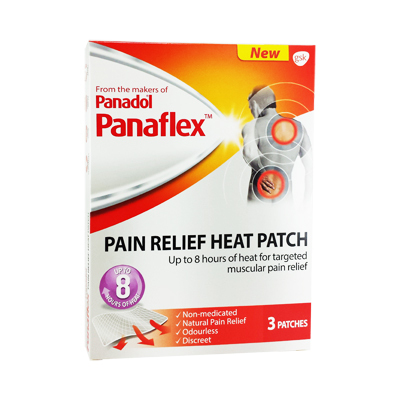 Panaflex Pain Relief Heat Patch 3pk Panadol