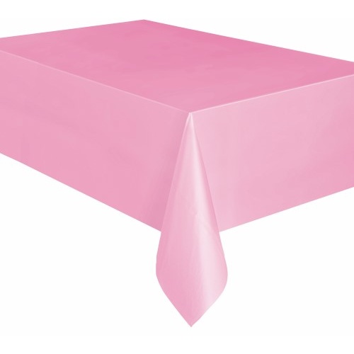 Lovely Pink Plastic Rectangle Tablecover