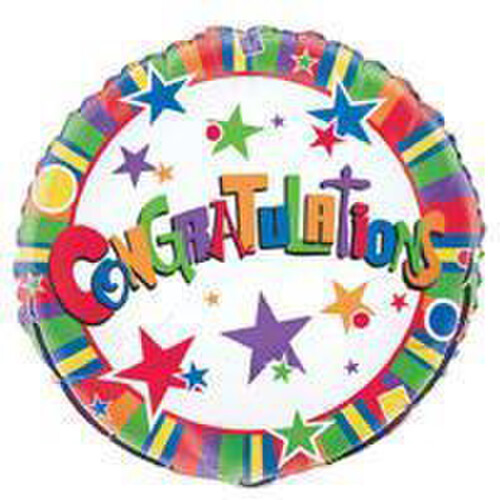 CONGRATULATIONS 45CM (18") FOIL BALLOON