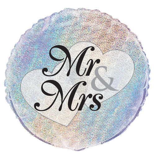 Mr & Mrs 18" foil balloon