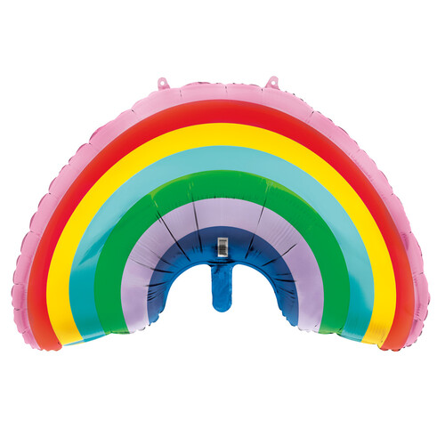 36" Giant Rainbow 91.4cm  Foil Balloon with Hang Tabs