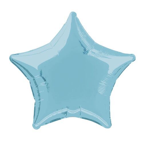 Baby Blue Star 45cm (18") Foil Balloon 1pk