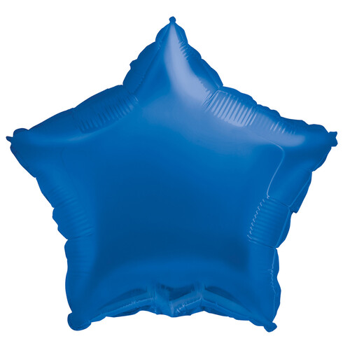 Royal Blue Star Foil Balloon 18" 45cm