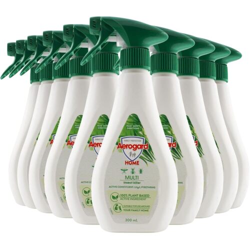 Aerogard Home Multi Insect Killer Spray 100% Plant Based 300ml x 10 Pack