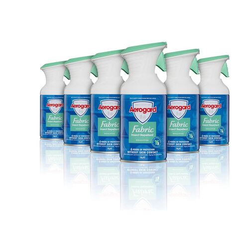 Aerogard Insect Repellent Fabric Spray, Eucalyptus, 150g (Pack of 6)