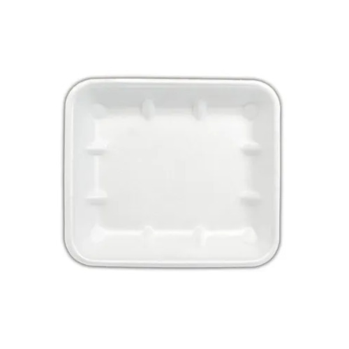 750PC/CTN Foam Tray Shallow 8" x 7" White