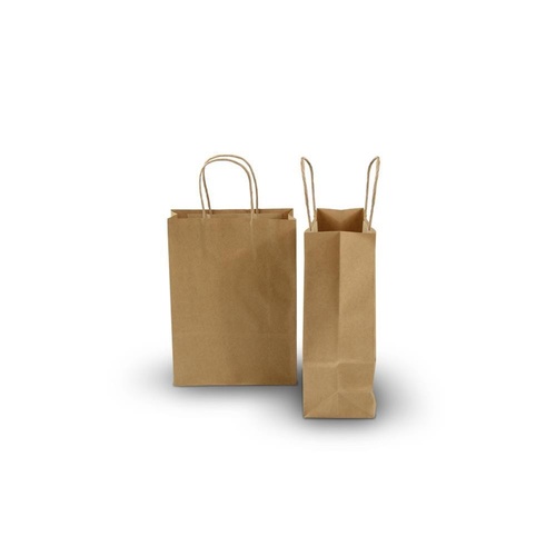 10pk Kraft Paper Bag Extra Small Twisted Handle BCB-T-S 