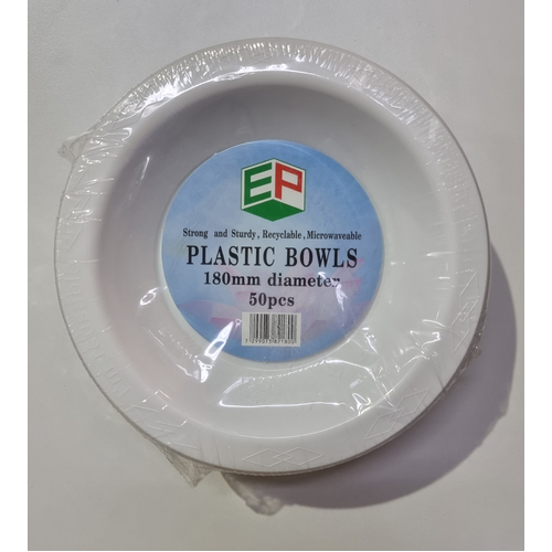 EP Plastic 7 Inch Bowl 180mm CTN/500PC