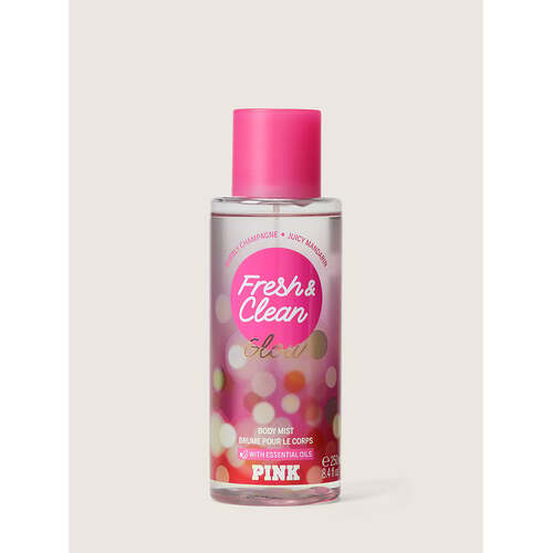 Victoria's Secret Pink Fresh & Clean GLOW Fragrance Mist 250ml Spray Women (RARE)