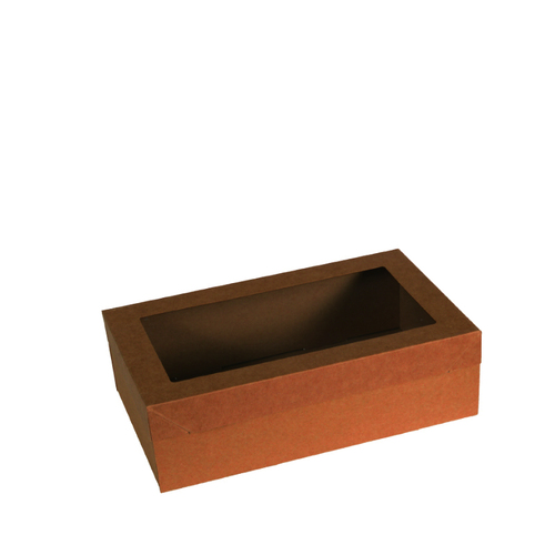 Catering Box - Extra Small With Kraft Lids Rectangular 10pk