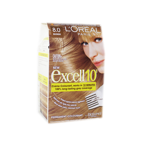 L Oreal Excell 10 Permanent Colourant 8 0 Blonde