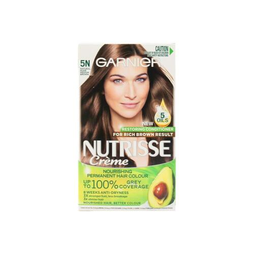 Garnier Nutrisse Permanent Hair Colour - 5N Nude Medium Brown