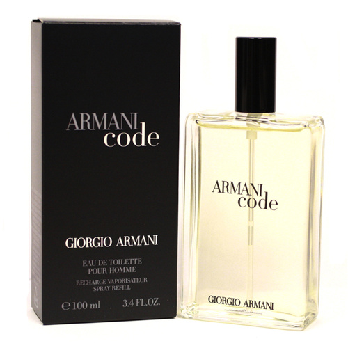 Giorgio Armani Armani Code Pour Homme 100ml Refill EDT Spray Men