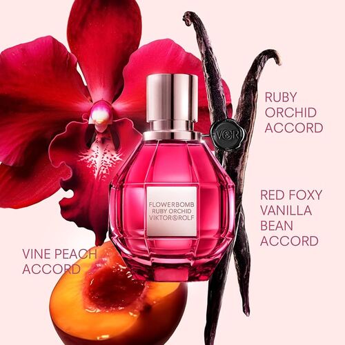 Viktor & Rolf Flowerbomb Ruby Orchid 100ml EDP Spray Women (notes: vanilla sweet powdery)