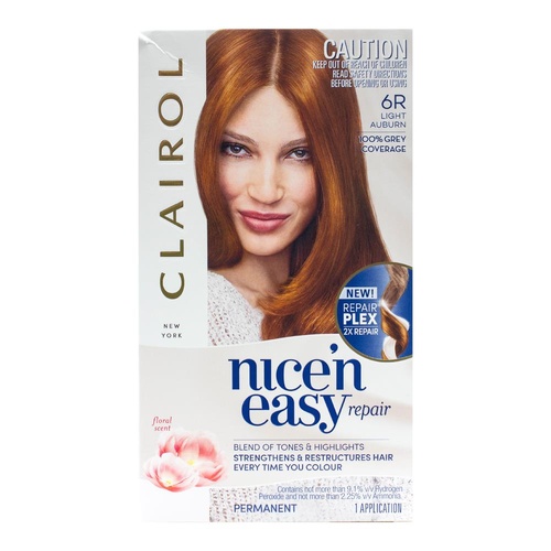 Clairol Hair Colour Permanent 6R Light Auburn Floral Scent