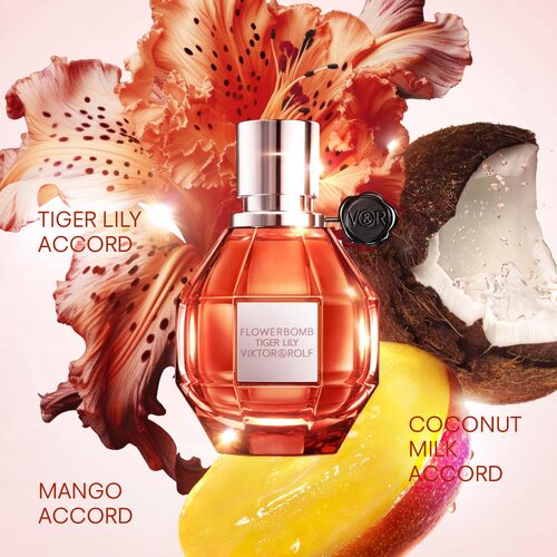 Viktor & Rolf Flowerbomb Tiger Lily 50ml EDP Spray Women (notes: tropical white floral coconut)