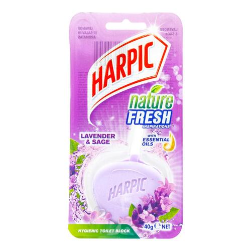 Harpic Active Fresh Hygienic Toilet Block Lavender & Sage 40g