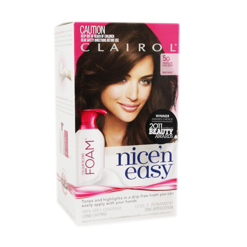 Clairol Nice 'N Easy Colourblend Foam 5G Medium Golden Brown