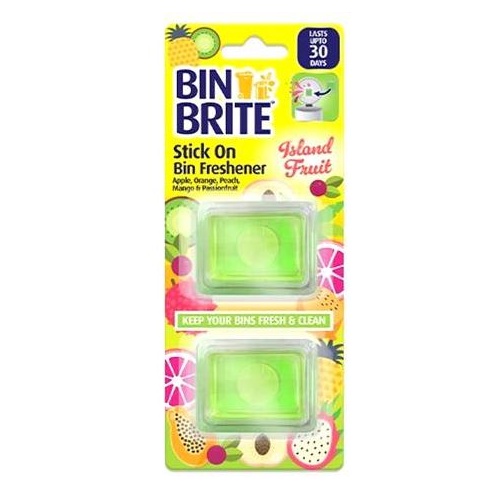 Bin Brite Stick On Bin Freshner 2PK [ Scent: Island Paradise ]