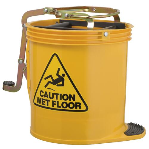 Commercial Mop Wringer Bucket 16Lt [Colour: Yellow]