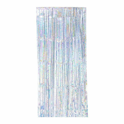 Metallic Holographic Foil Party Door Curtain 100x200cm