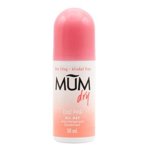 Mum Dry All Day Antiperspirant Deodorant 50mL Cool Pink