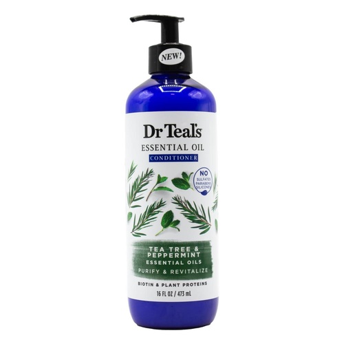 Dr Teals 473ml Shampoo Purify And Revitalize Tea Tree And Peppermint Essential Oils