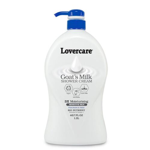 Lovercare Goat's Milk Shower Cream Unscent 1.2L