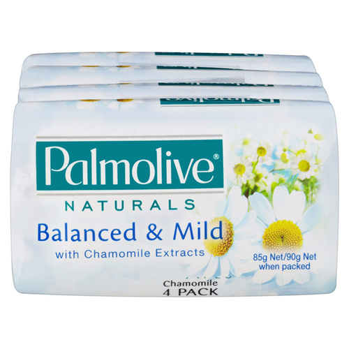Palmolive Naturals Balanced & Mild Soap 90g x 4pk