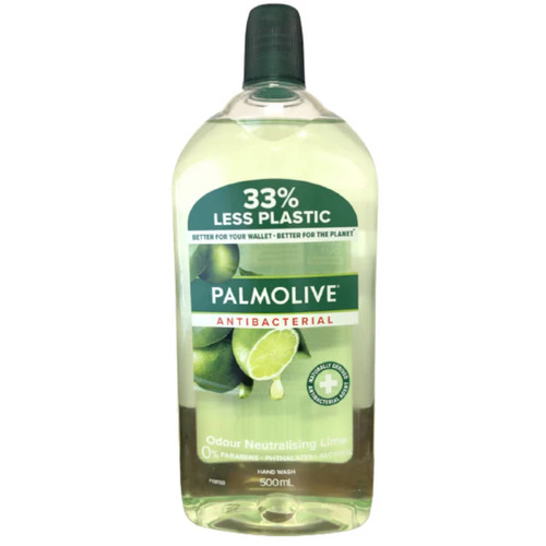 Palmolive Antibacterial Hand Wash Soap Lime Refill 500ml