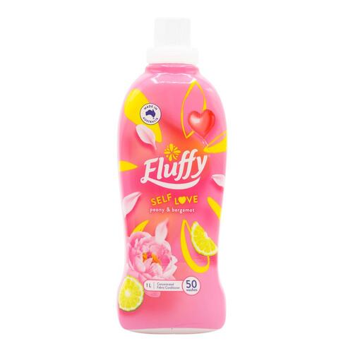 Fluffy Concentrated Fabric Conditioner Self Love Peony And Bergamot 1L