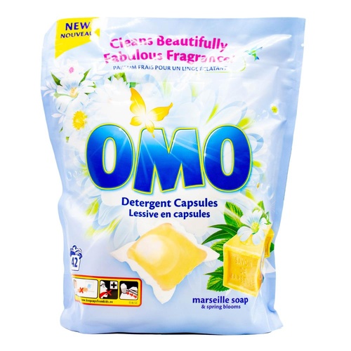 Omo Pk42 Detergent Capsules Marseille Soap And Spring Blooms