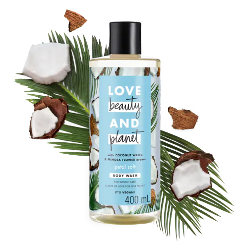 Love Beauty & Planet Coconut Water & Mimosa Flower Aroma Body Wash Refresh 400mL