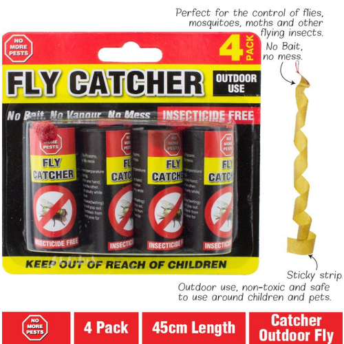 Expert Catch Fly Catcher Glue Traps 4pk