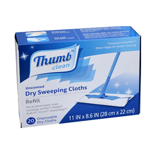 Thumb Clean Unscented Dry Sweeping Cloths Refill 20pk