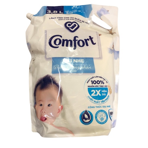 Comfort White Sensitive Skin Concentrated Fabric Softener Import 3.8Lt