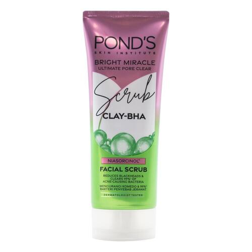 Ponds Facial Scrub Bright Miracle Ultimate Pore Clear 100g