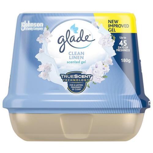 Glade Clean Linen Scented Gel 180g