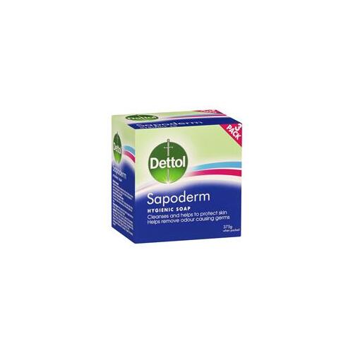 Dettol Hygienic Antibacterial Sapoderm Soap for Acne and Oily Skin 3PK