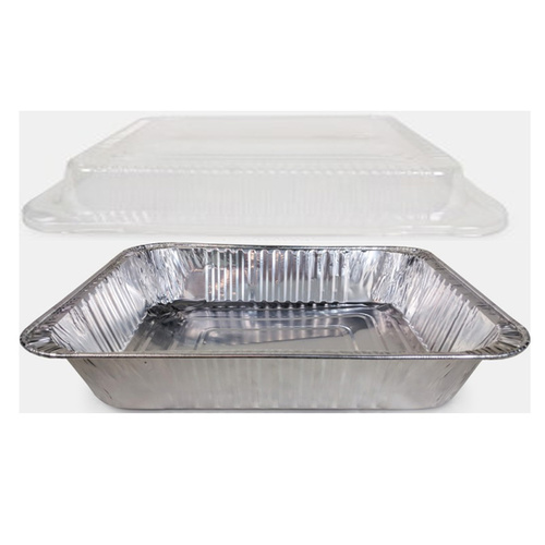 Foil - 3980 Rectangle Tray Heavy Duty With Clear Dome Lid