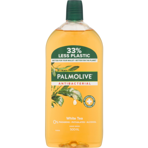 Palmolive Antibacterial Liquid Hand Wash with White Tea Refill 500ml