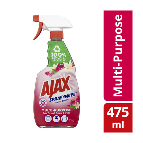 Ajax Spray n' Wipe Vanilla & Berries Multi-Purpose 475ml