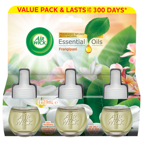 Air Wick Essential Oils Refill Frangipani Triple Refill 3PK