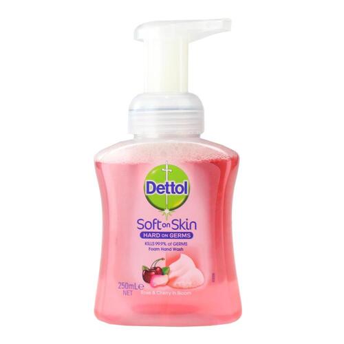 Dettol Foam Antibacterial Hand Wash Rose and Cherry in Bloom 250 ml