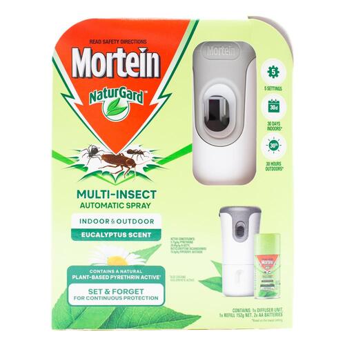 Mortein NaturGard Multi-Insect Automatic Diffuser Kit Eucalyptus 152g