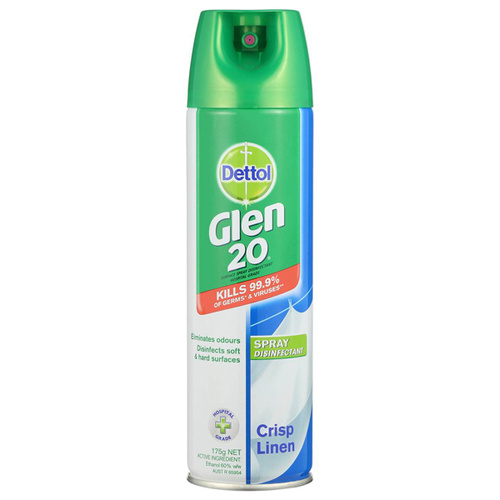Glen 20 Surface Spray Disinfectant Crisp Linen 175g