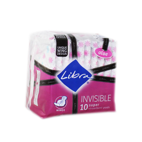 Libra Invisible Pads With Wings Super 10pk