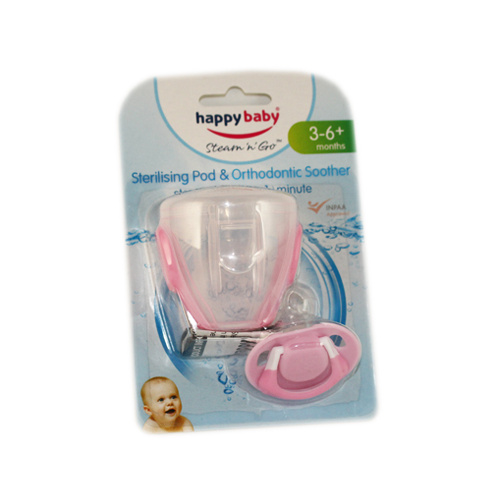 Happy Baby Sterilising Pod & Orthodontic Soother 3-6+ Months