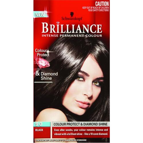 Schwarzkopf Brilliance Permanent  Hair Colour 90 Black