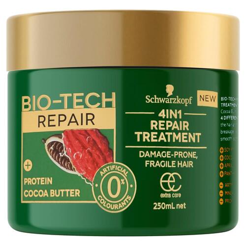 Schwarzkopf Extra Care Bio Tech 4in1 Repair Treatment Cocoa Butter 250ml 